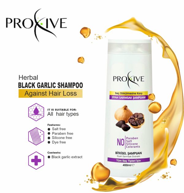 PROXIVE Anti-Hair Loss Herbal Black Garlic Shampoo - Image 2