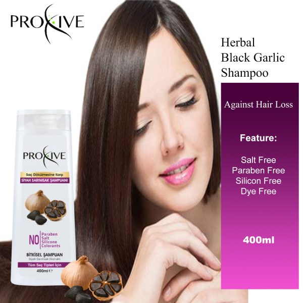 PROXIVE Anti-Hair Loss Herbal Black Garlic Shampoo - Image 3