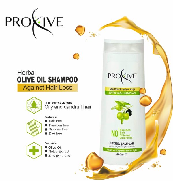PROXIVE Anti-Hair Loss Herbal Olive Oil Shampoo - Image 3