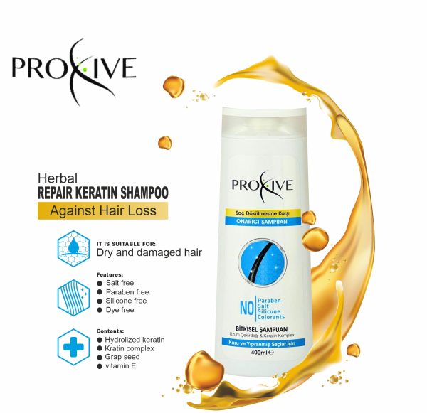 PROXIVE Anti-Hair Loss Herbal Repair Keratin Shampoo - Image 3