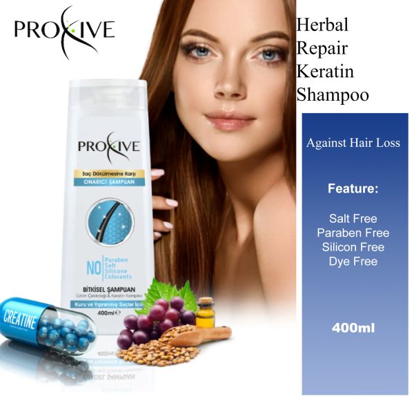 PROXIVE Anti-Hair Loss Herbal Repair Keratin Shampoo - Image 2
