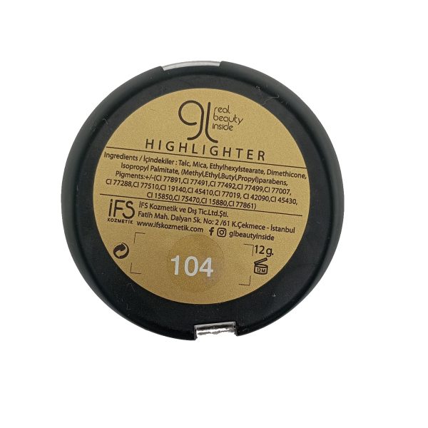 GL Real Beauty Inside Highlighter 104 Light Turkish Coffee Illuminating - Image 3