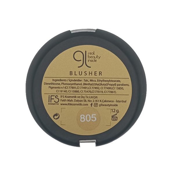 GL Real Beauty Inside Silky Touch Blush 805 Peach Shelly 's - Image 2