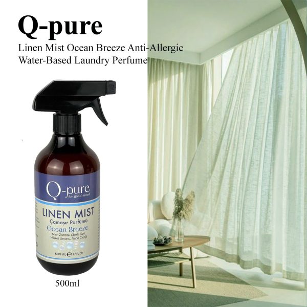 Q-PURE Linen Mist Ocean Breeze Antiallergic Water-Based Laundry Perfume - Image 4