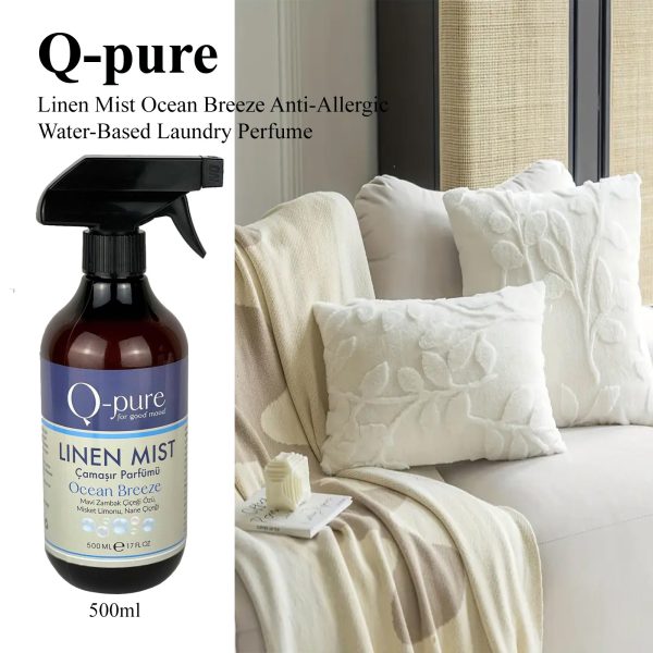Q-PURE Linen Mist Ocean Breeze Antiallergic Water-Based Laundry Perfume - Image 5