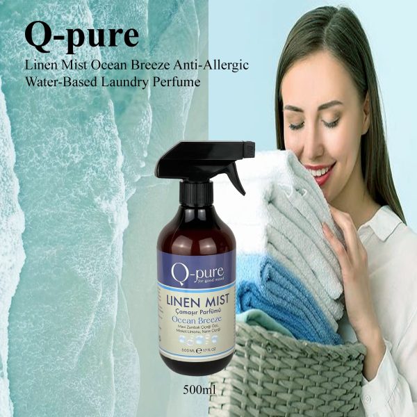 Q-PURE Linen Mist Ocean Breeze Antiallergic Water-Based Laundry Perfume - Image 6