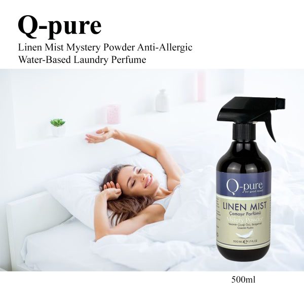 Q-PURE Water-Based Laundry Perfume Linen Mist Mystery Powder - Image 4