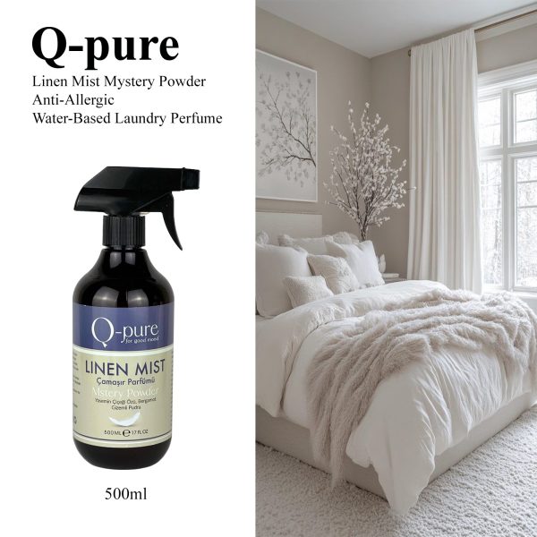 Q-PURE Water-Based Laundry Perfume Linen Mist Mystery Powder - Image 3