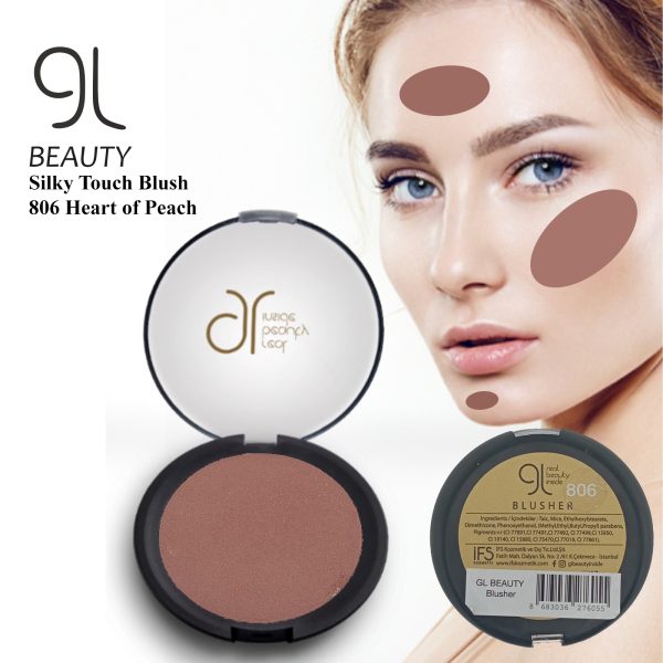 GL Real Beauty Inside Silky Touch Blush 806 Heart of Peach - Image 3
