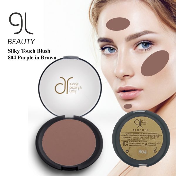 GL Real Beauty Inside Silky Touch Blush 804 Purple in Brown - Image 3