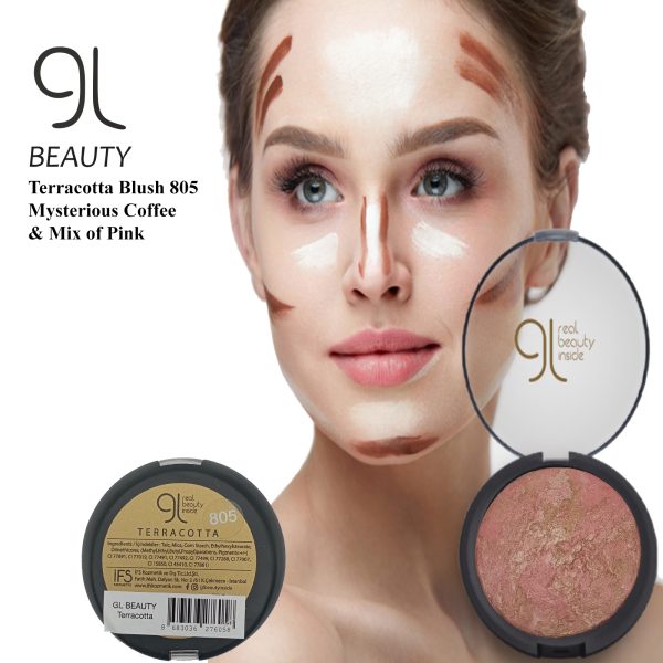 GL Real Beauty Inside Terracotta Blush 805  Mysterious Coffee & Mix of Pink - Image 3