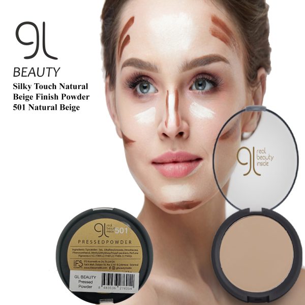 GL Real Beauty Inside Silky Touch Natural​​ Beige Finish​​ Powder 501 Natural Beige - Image 3